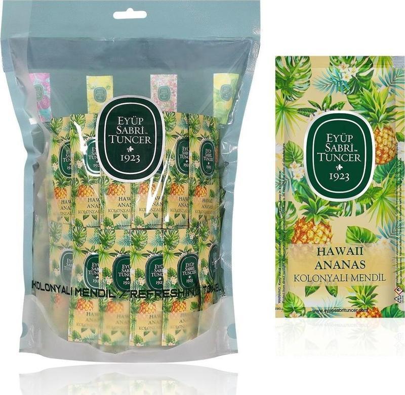 Hawaii Ananas Kolonyalı Mendil 150'li (Küçük Boy)