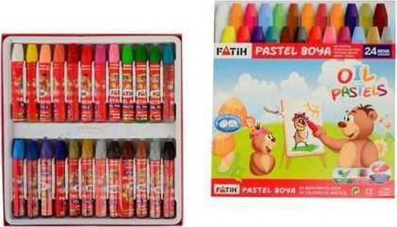 Pastel Boya Karton Kutu Köşeli 24 Renk 50340