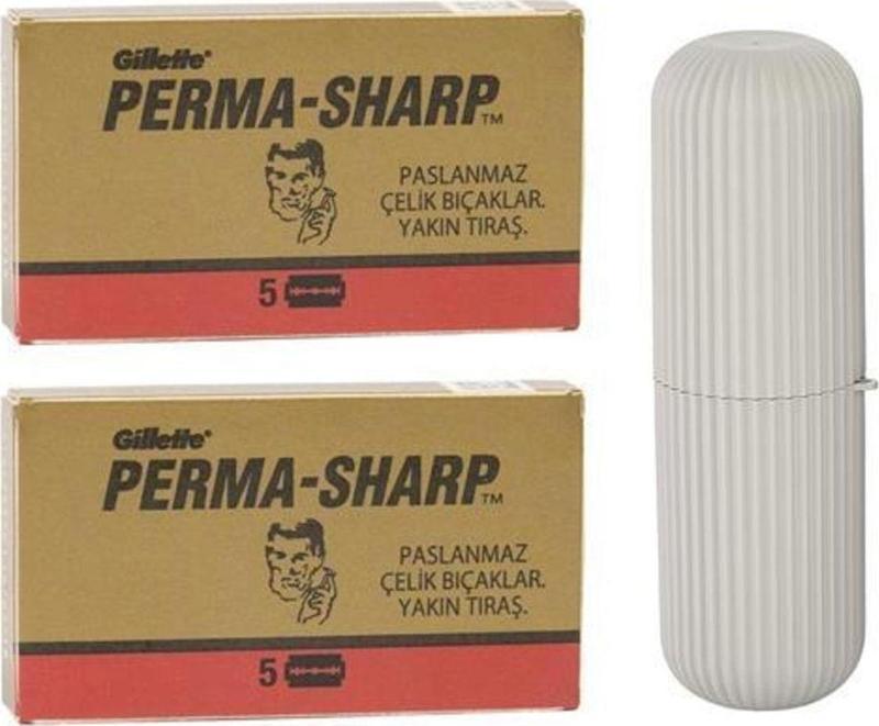 Permasharp 10 Adet Tıraş Jileti Tıraş Malzeme Kutusu Set 713126