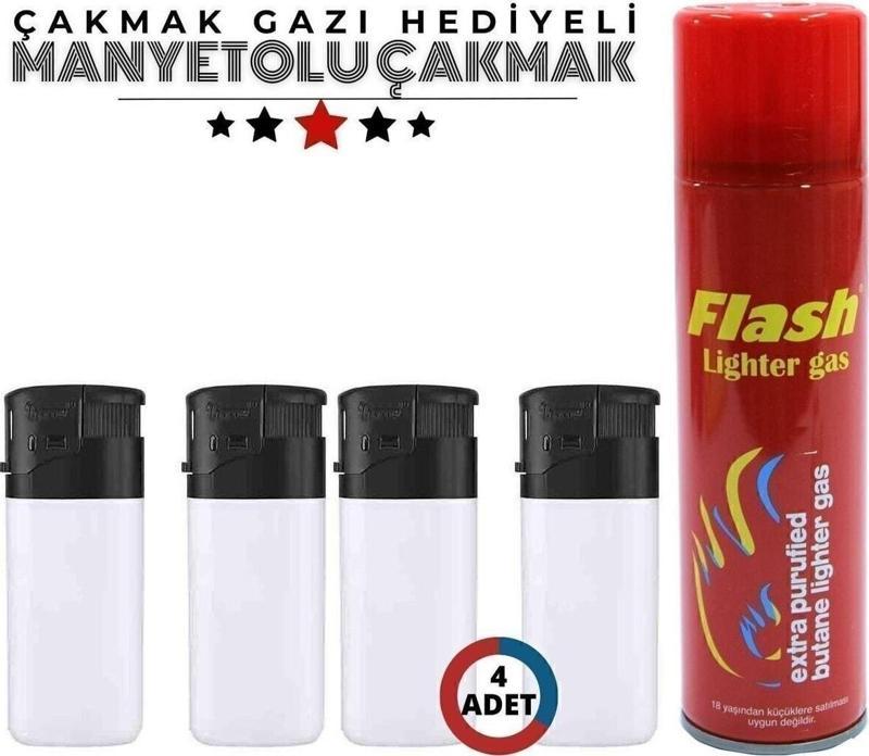 Flash Çakmak Gazı 4 Adet Çakmak Seti