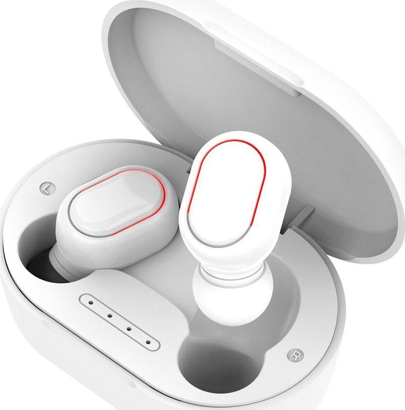 AS-TWS7S Beyaz Mobil Telefon Uyumlu Bluetooth TWS AirPods Mikrofonlu Kulaklık