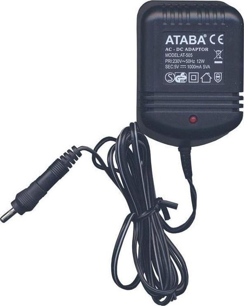 AT-505 12W, 5V 1000MAH AC-DC Adaptör  Değişken Polarite