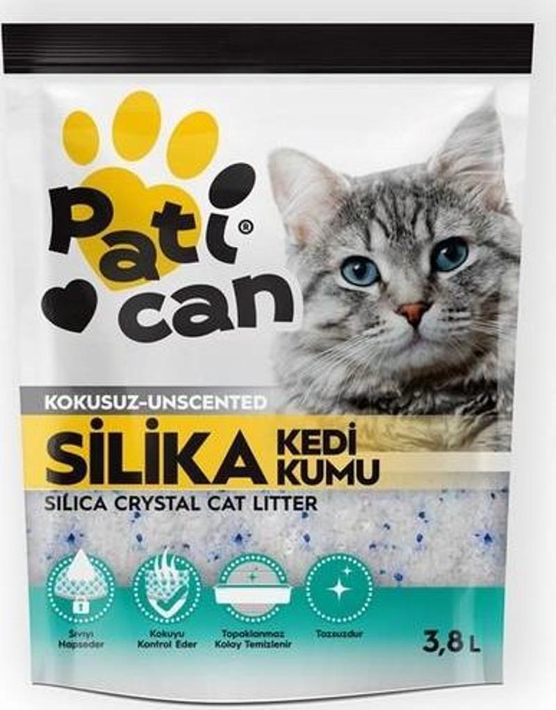 SİLİKA KRİSTAL KEDİ KUMU 3.8 LT