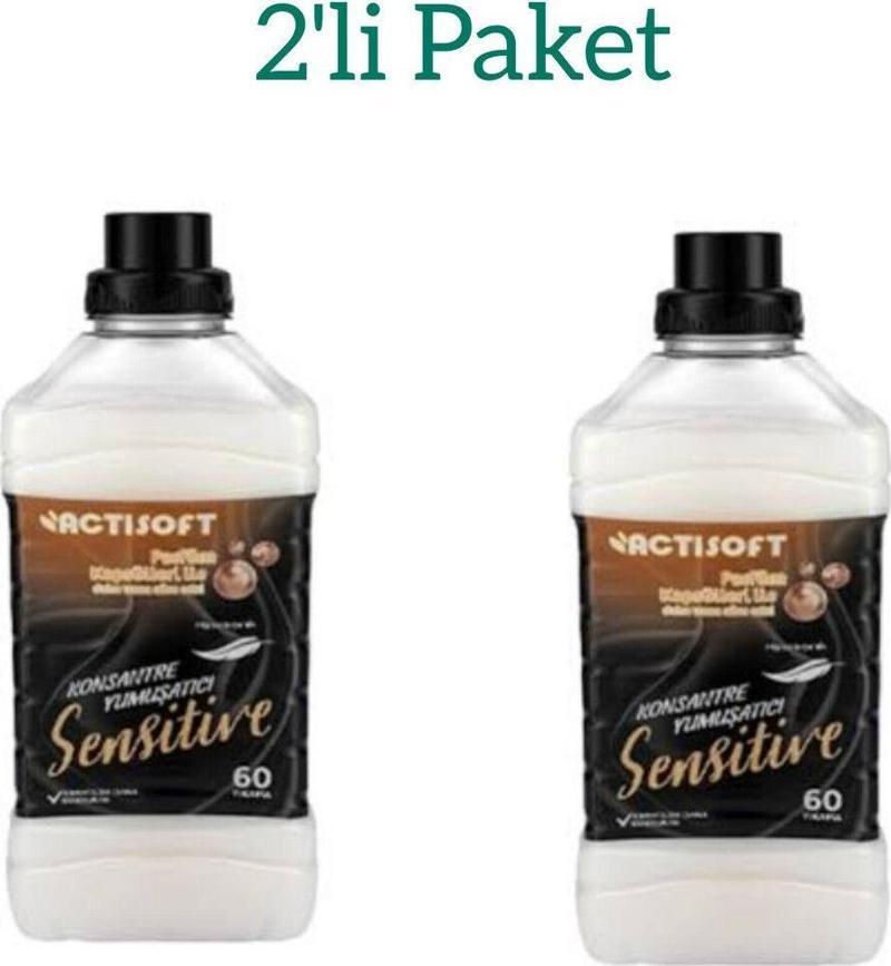 Aktisoft Konsantre Yumuşatıcı Sensitive 2*1500 Ml