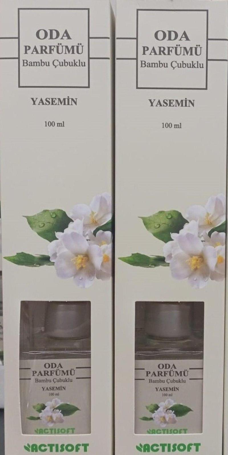 Aktisoft Oda Kokusu Bambu Çubuklu 100 Ml 2 Lü Paket Yasemin