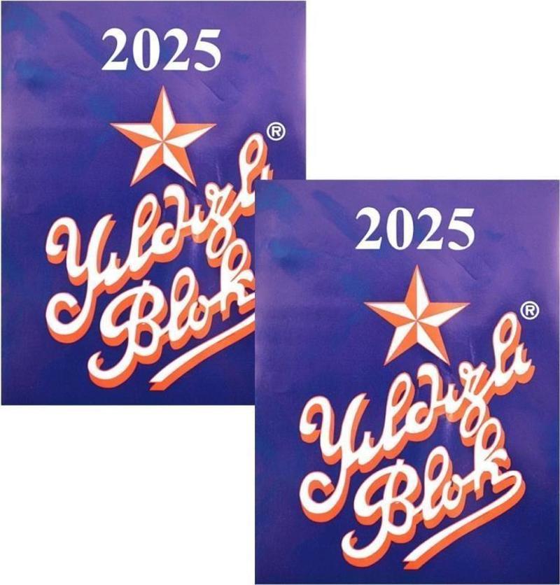 Yıldızlı Masa Takvimi 2025 2 Adet