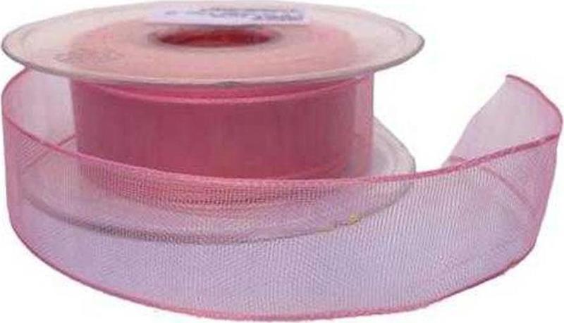 Şifon Kurdele 4 Cm (20 Metre)  Pembe