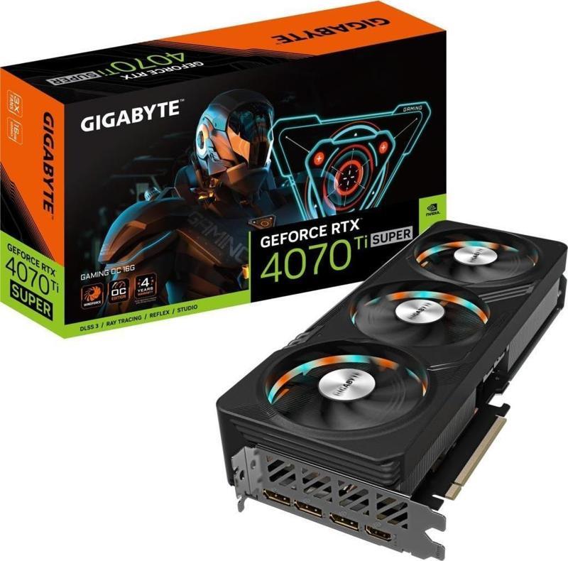 RTX 4070 TI Super Gaming OC 16G GV-N407TSGAMING OC-16GD 256 Bit GDDR6X 16 GB Ekran Kartı