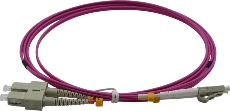 FİBER PATCH CORD SC-LC MM DUPLEX 50/125 OM4 2 MT