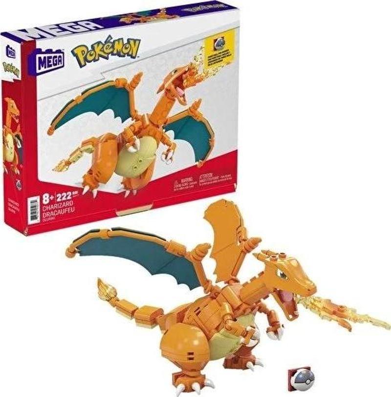 MEGA Pokémon Charizard Figürü, 8 yaş ve üzeri, GWY77