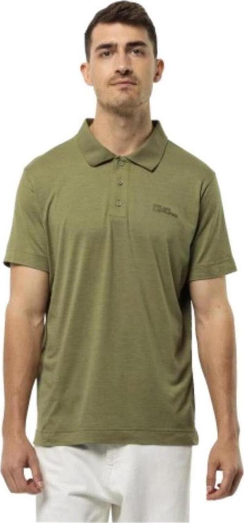 Travel Polo Erkek Outdoor Tişört Yeşil