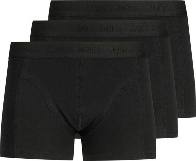 Jack & Jones Jacwaıstband Trunks 3 Pac Siyah Erkek Boxer 101069440