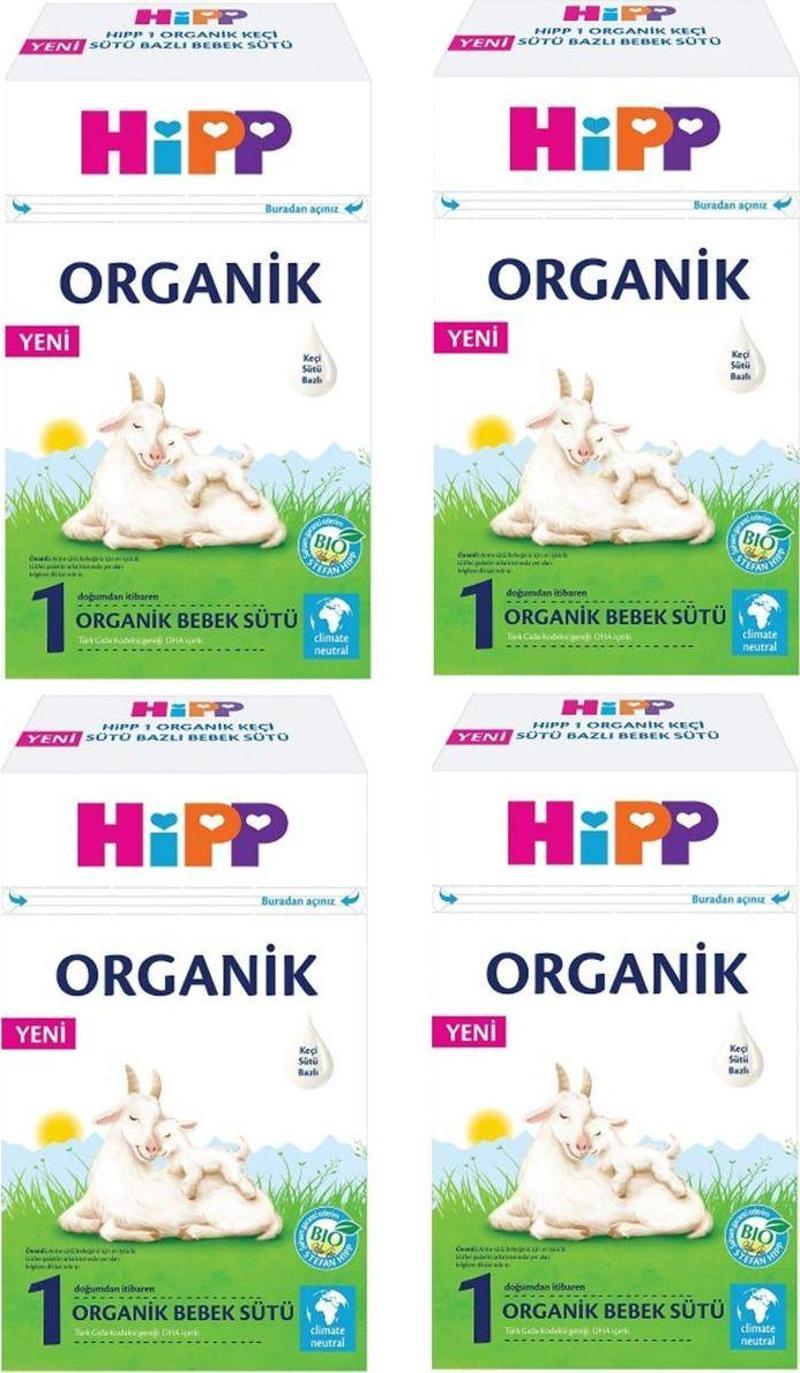 1 Organik Keçi Sütü Bazlı Bebek Sütü 400 gr 4 Adet