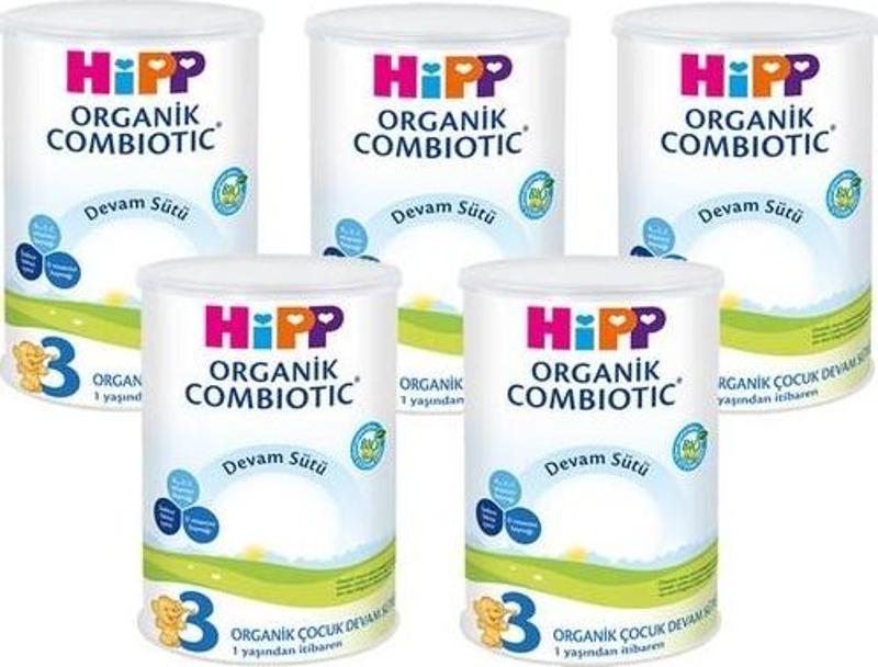 3 Organik Combiotic Devam Sütü 350gr 5 Adet