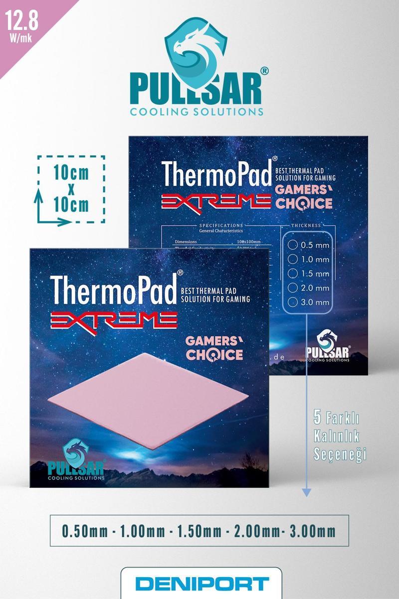 Thermopad Extreme - 100x100 MM - 1,00 MM - 12,8 W/m-k Iletkenlik Ile Güçlü Soğutma Çözümü!