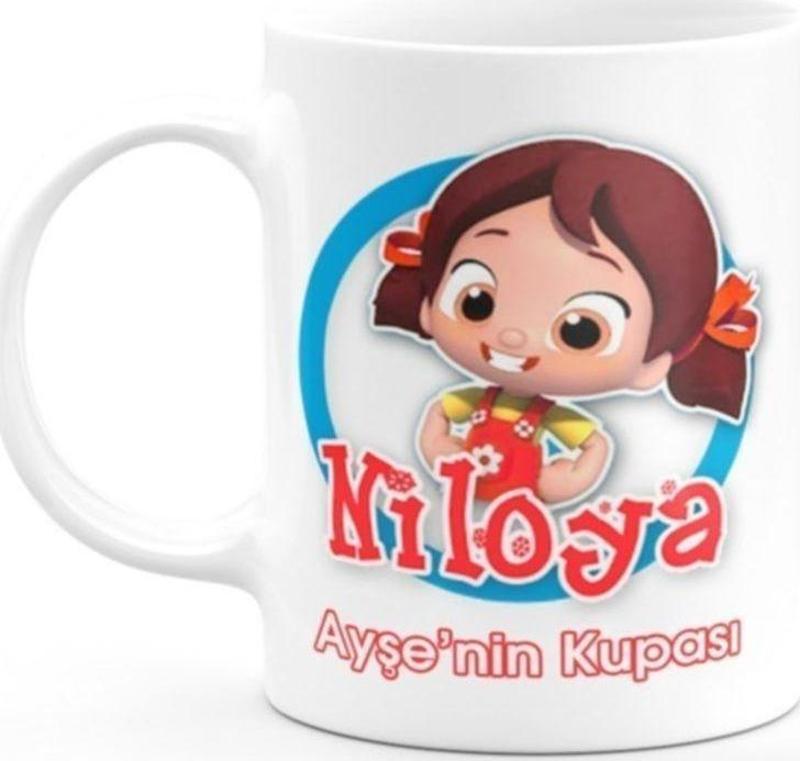 Kişiye Özel Niloya Temalı Beyaz Kupa Bardak