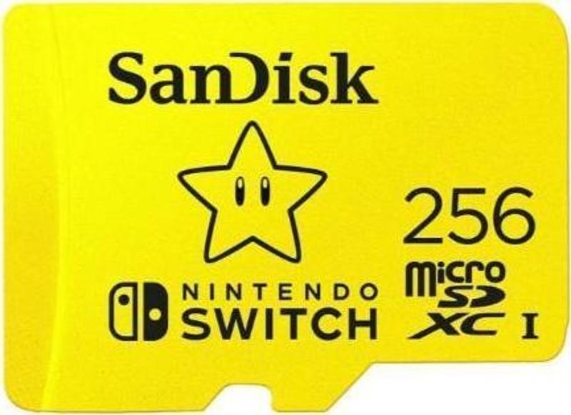 Nintendo Switch 256GB 100/90 MB/s microSDXC Hafıza Kartı SDSQXAO-256G-GN3ZN