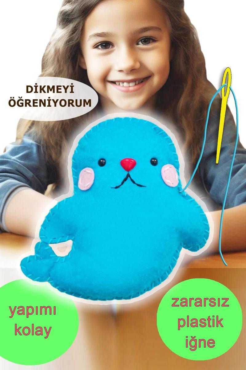 Keçe Oyuncak Dikiş Seti - Sevimli Fok motor beceri oyuncak