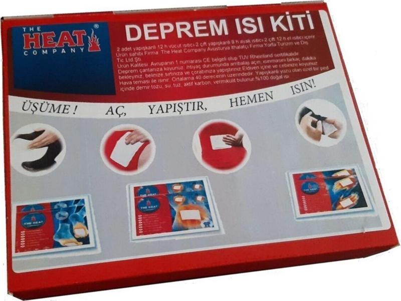 Deprem Isı Kiti ( 2 Çift Sekiz Saatlik Ayak 2 Çift 12 Saatlik El 2 Adet 12 Saatlik Vücut Içerir)