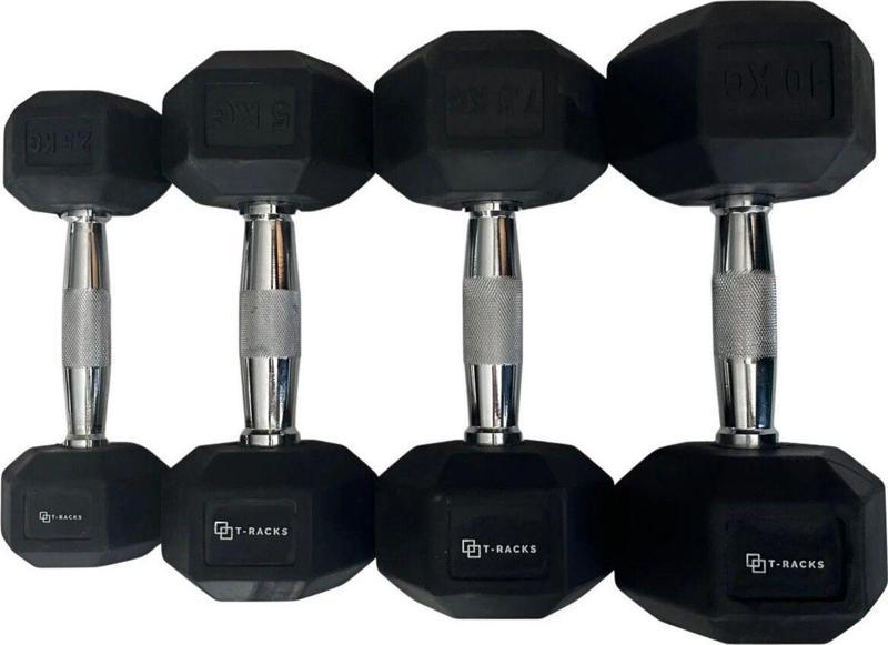 5 Kg Kauçuk Altıgen Dambıl – 1 Adet Hex Dumbbell