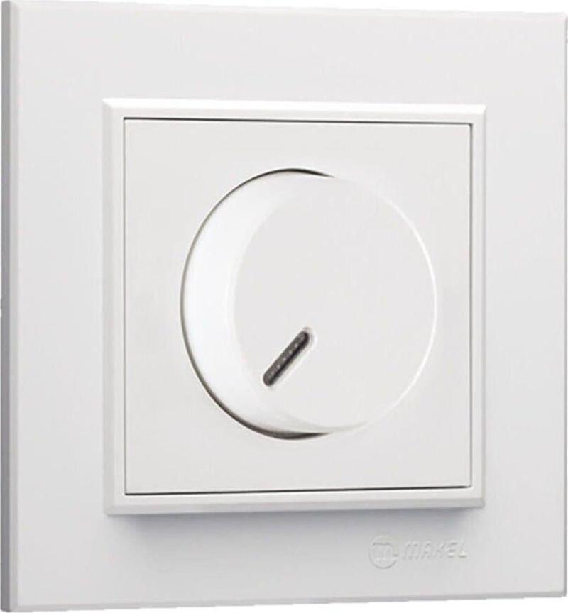 Dimmer Modul Kapak Çerçeve Beyaz Karea