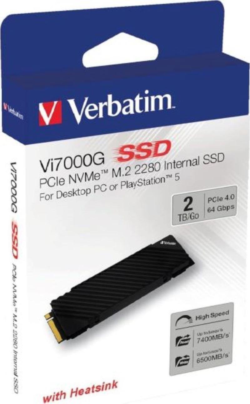 Vi7000G 2TB 7400MB-6700MB M.2 NVMe PCIe Gen 4 SSD