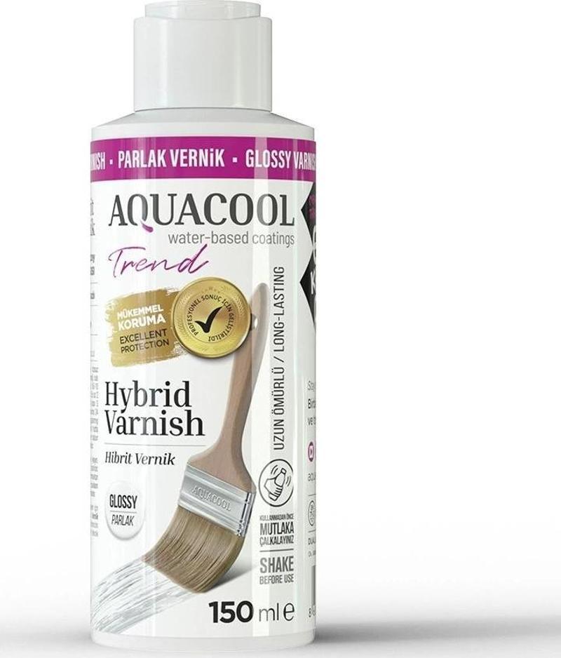 Aquacool Trend Hybrid Varnish Su Bazlı Hibrit Vernik 150 ml Parlak