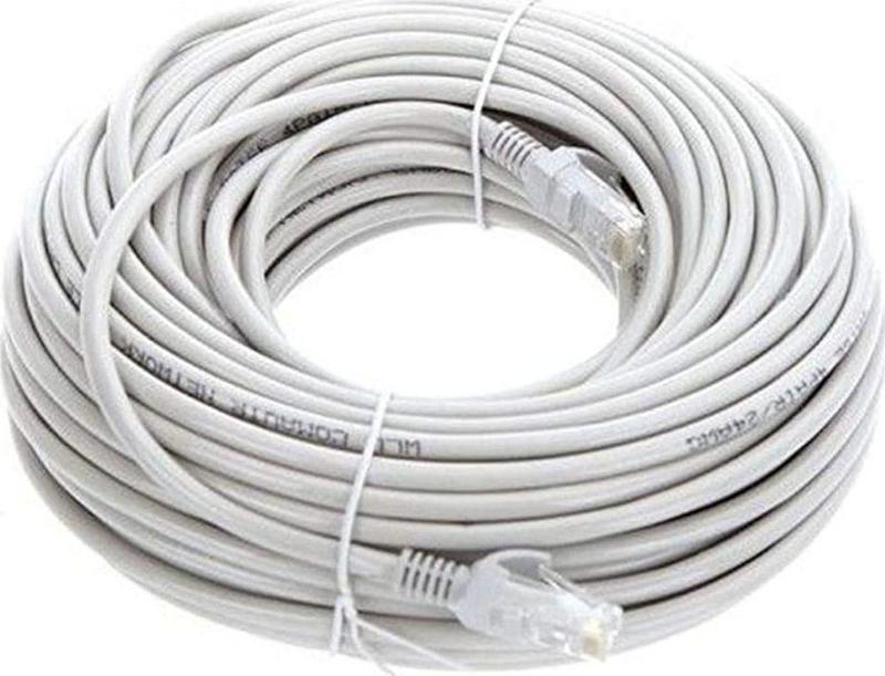 20 Metre Cat6 Patch Kablo 20M Ethernet Kablosu Utp Lan Kablosu Internet Kablosu Gri Renk