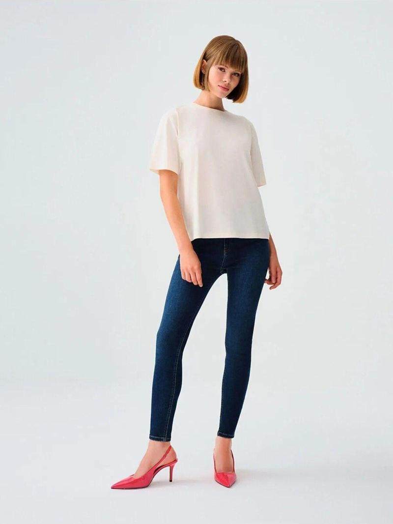 Kadin Mavi Lf 2037056 Natalie Minael Dark Blue Wash W Pnt Natalie Jean Lf2037056-Dn12169