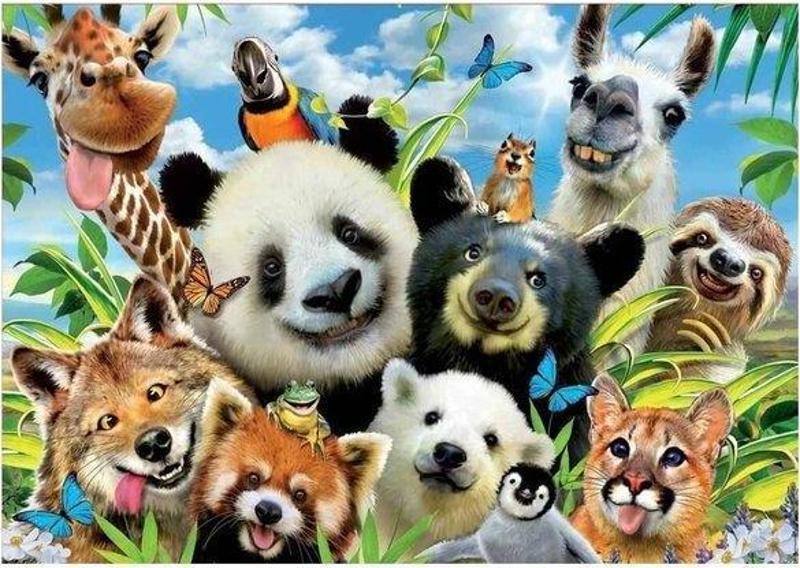 18117 Llama Drama Selfie 1000 Parça Puzzle