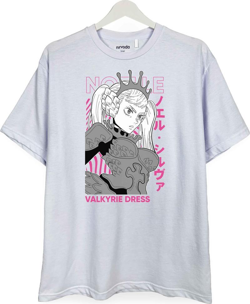 Noelle Valkyrie Dress Baskılı Loose Fit Bisiklet Yaka Unisex Tişört