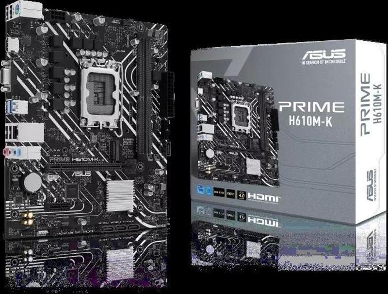 Prıme H610m-k, 2xddr5, M.2, D-sub, Hdmı, 12-13.nesil, Lga1700 Soket, Anakart