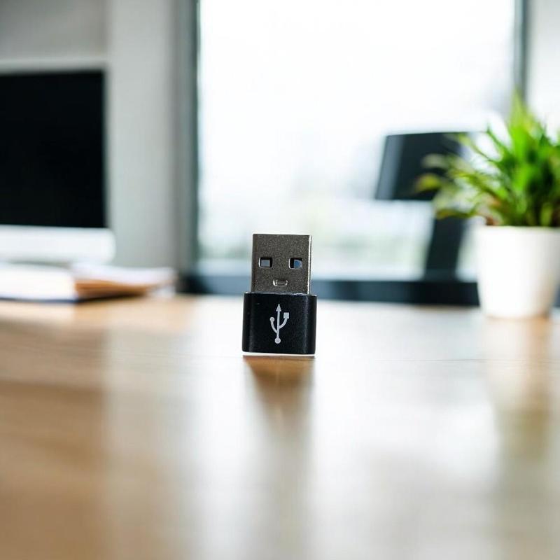 Dönüştürücü Type-C>USB Siyah Renk
