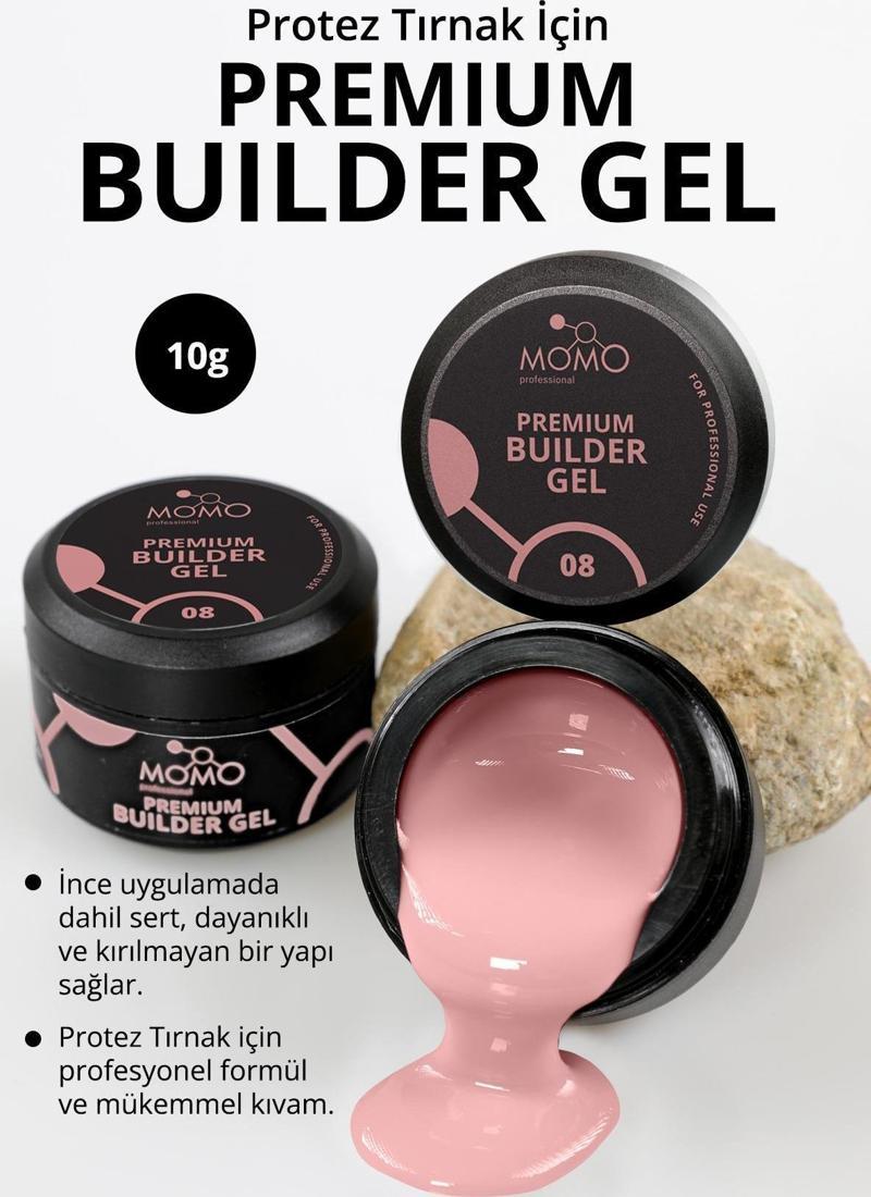 Premium Builder Gel No.8, Gül Kurusu, 10 gr