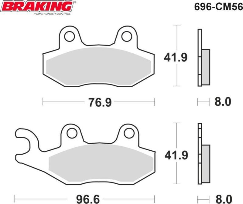 Brakıng Fren Balatası Sinter 696cm56 Trıumph Tıger 1200 Xc Sprınt 1050 Arka 247