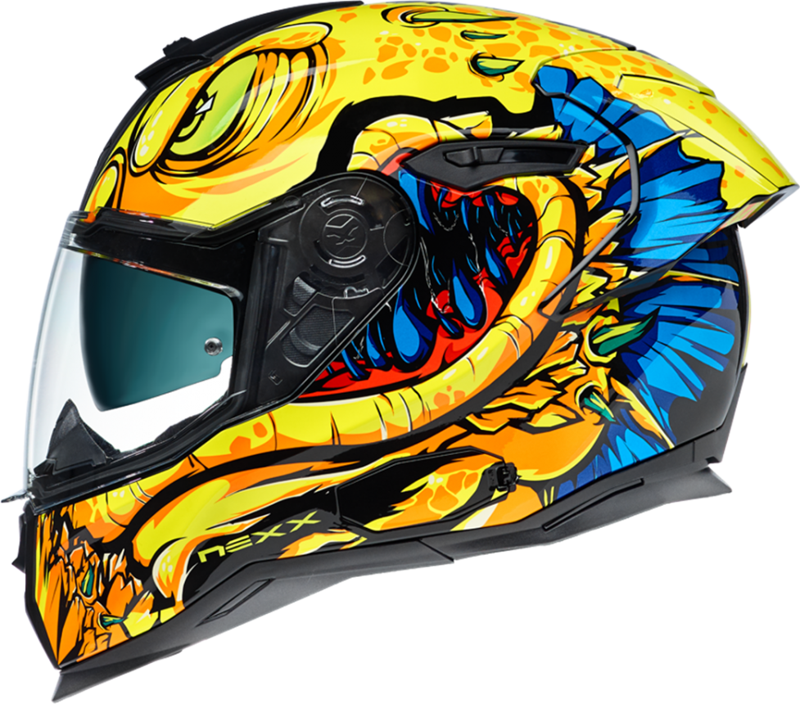 Sx.100r Abısal Kapalı Kask Sarı-mavi MEDIUM
