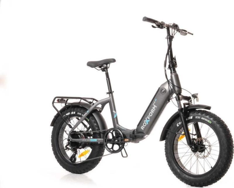 Ural 20" Elektrikli Bisiklet - Şehir İçi Kullanım için İdeal, 60-80 KM Menzil, E-bike Gri