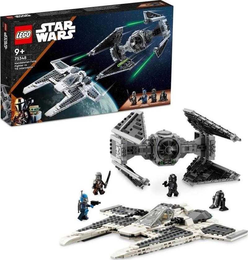 LEGO® Star Wars™ Mandalorian Fang Fighter TIE Interceptor'a Karşı 75348 - 9 Yaş ve Üzeri Çocuklar için Yaratıcı Oyuncak