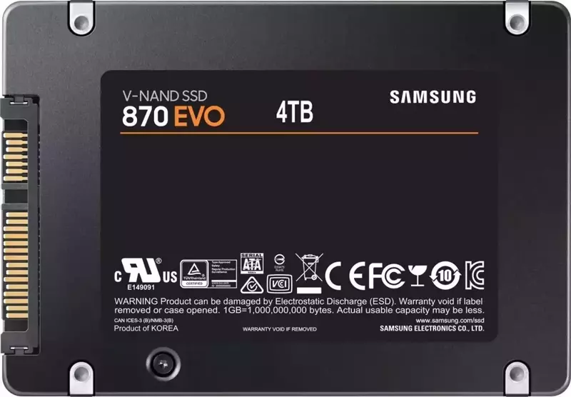 870 Evo 4TB 2.5" SATA SSD (560-530MB/s)