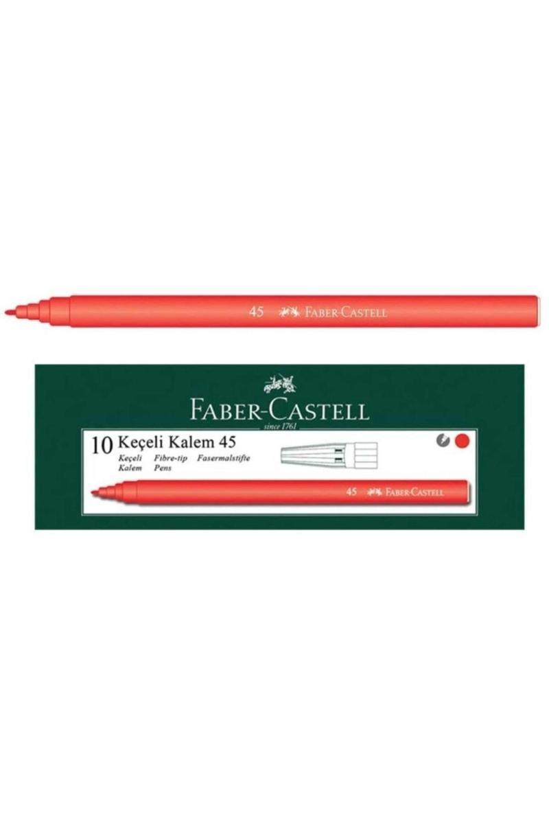 Faber-Castell Faber-Castell Keçeli Kalem Kırmızı 10 Lu Paket
