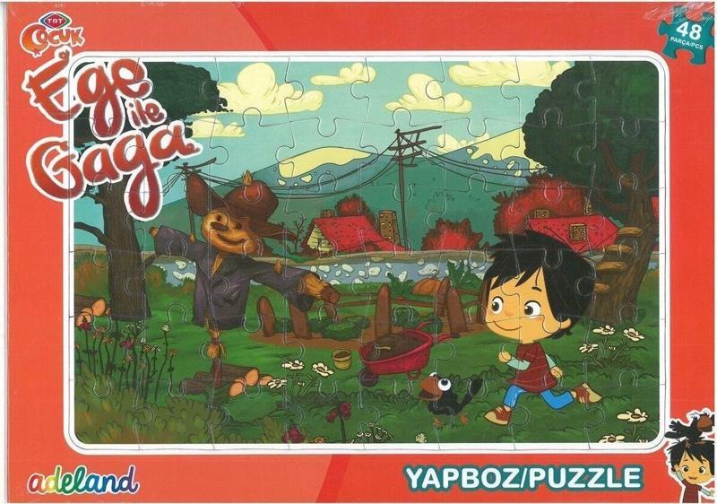 Trt Çocuk Ege Ile Gaga 48 Parça Frame Puzzle(24X34Cm)