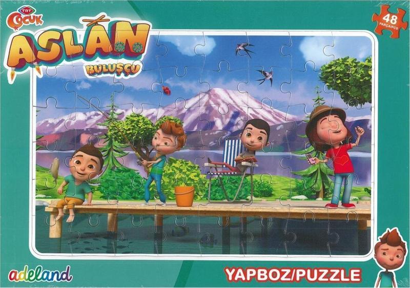 Trt Çocuk Aslan Buluşçu 48 Parça Frame Puzzle (24X34Cm)