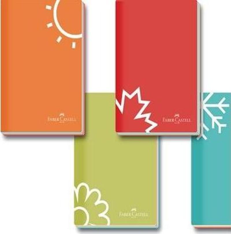 Not Defteri Karton Kapak A5 Dik Seasonss 4Lü Set 5075000083000