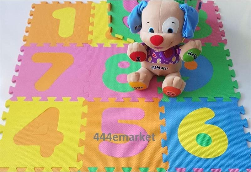Baby 9 Parça Puzzle Oyun Matı SAYILAR (Oyun Halısı-Eva Yer Döşeme)