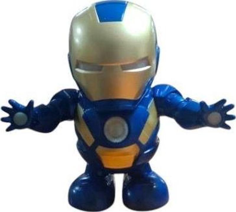 Pilli Işıklı Dans Eden Robot Demiradam Batman Dance Hero Ironman 20 CM