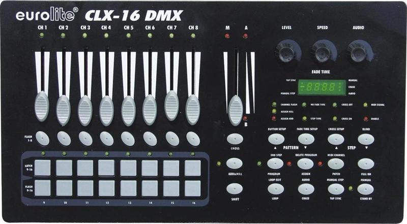 Eurolite CLX-16 Dmx Işık Kontrol Masası, 16 Kanal