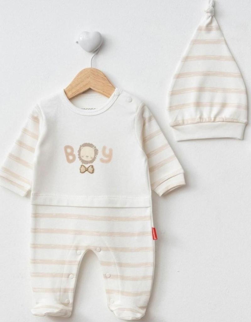 Şapkalı Bebek Tulumu 1072