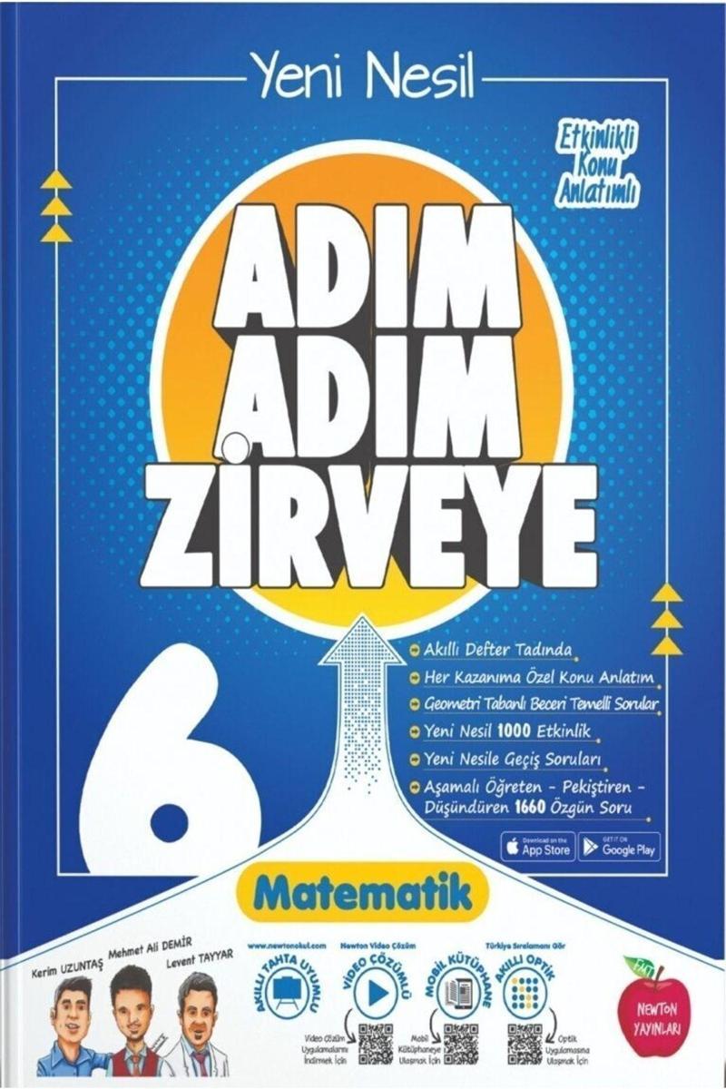 Newton Yayınları 6.Sınıf Adım Adım Zirveye Matematik Soru Bankası