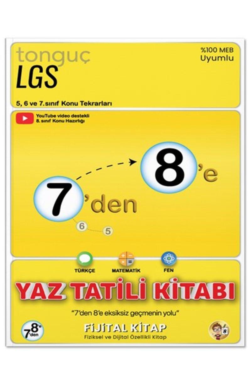 Tonguç Akademi 7'Den 8'E Türkçe Matematik Fen Bilimleri Hazırlık Kitabı