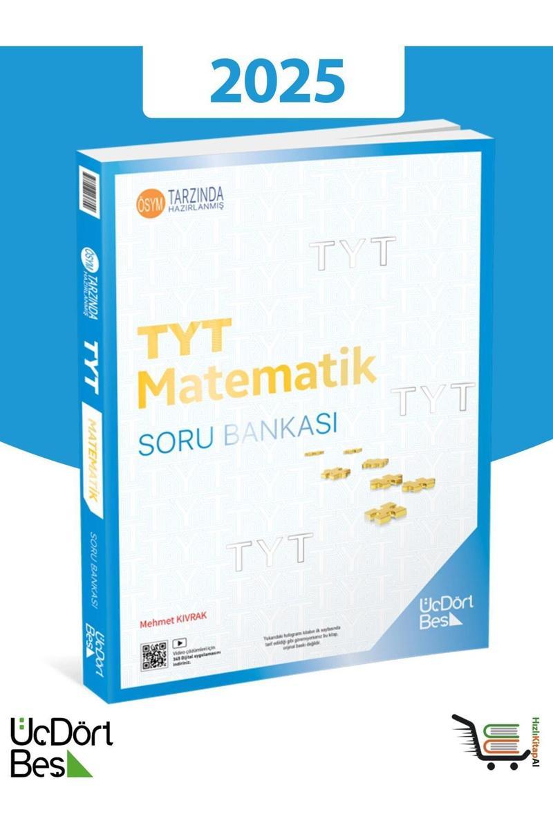 Üç Dört Beş Yayınları 345-2025 Model Tyt Matematik Soru Bankası